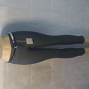 Active USA NEW stretch work pants with belt charcoal size small